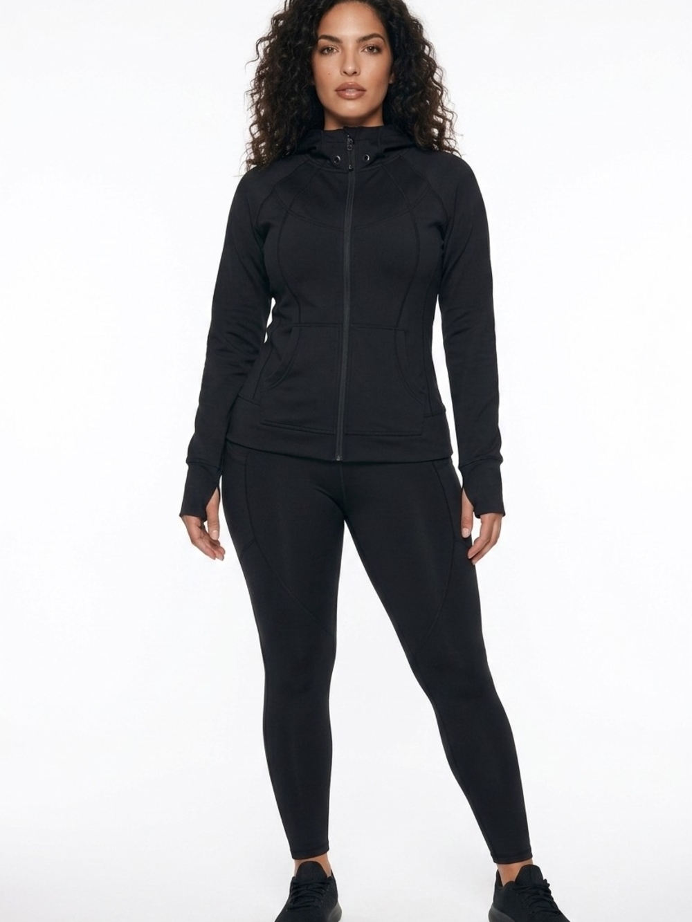 Athleta Black Pullover Hoodie